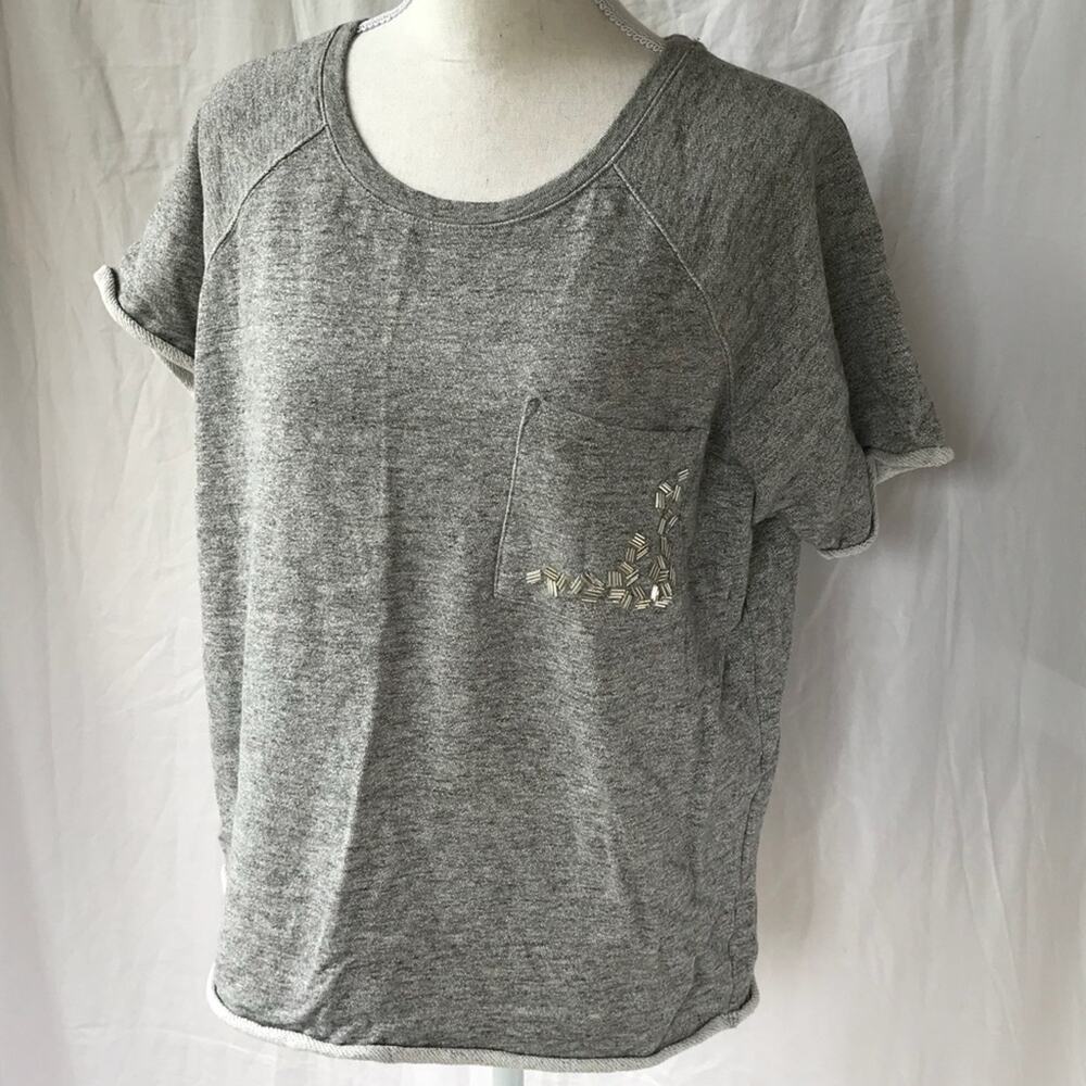 Gap Embellished Short Sleeve Top